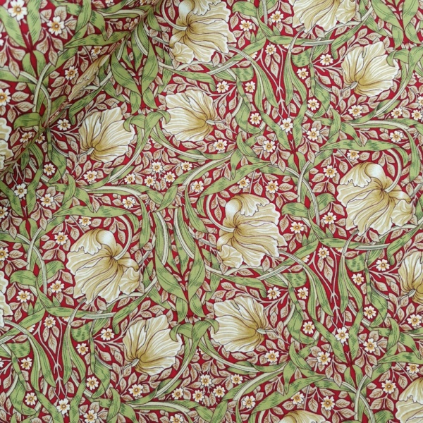 Pima Cotton Lawn Peter Horton - Design 5 Red